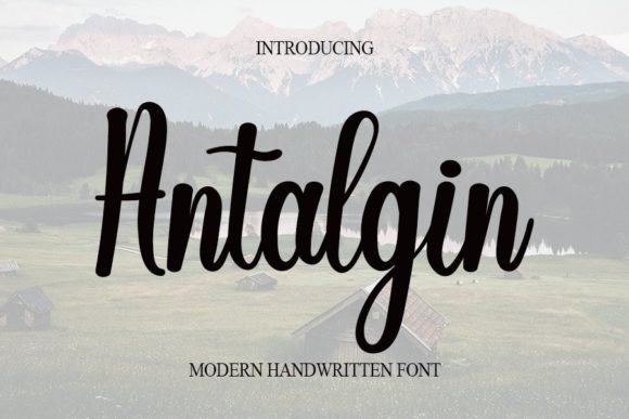 Antalgin Font Review for Romantic Branding