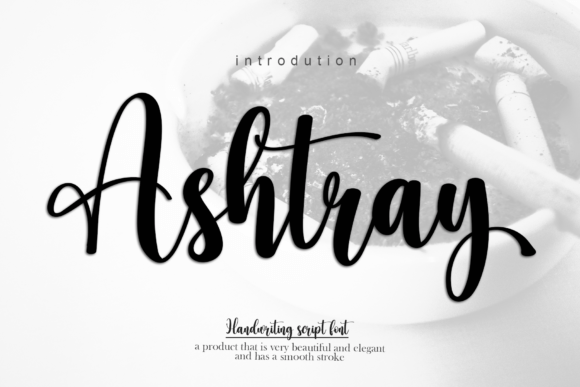 Ashtray Font: A Romantic Handwritten Typeface for Branding