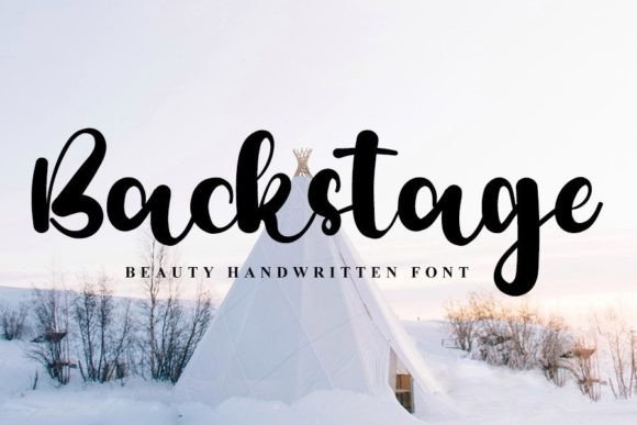 Backstage: A Script Handwritten Font for Web Design