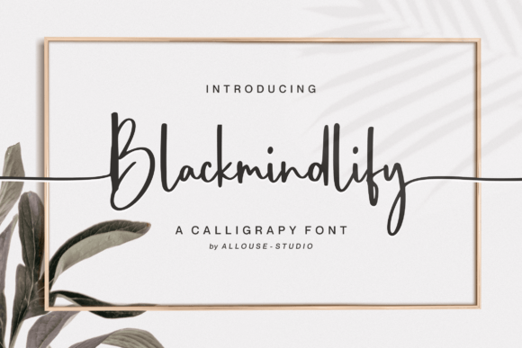 Blackmindlify: A Handwritten Typeface for Editorial Design