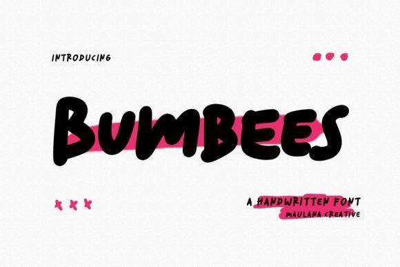 Bumbees Font: A Casual Handwritten Gem for Designers