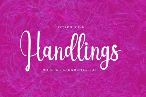 Handlings: A Sweet Script Font for Digital Creators