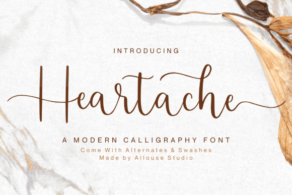 Heartache: A Handwritten Font for Editorial Design