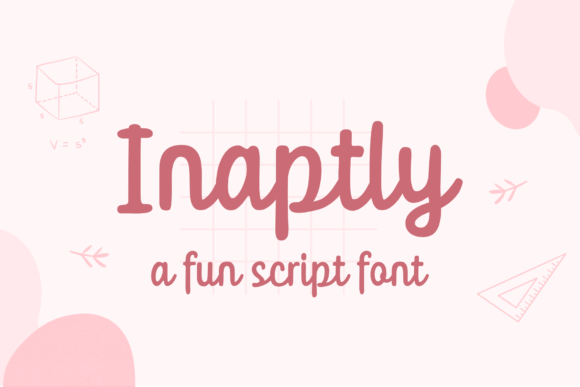 Inaptly: A Simple Handwritten Font for Editorial Design