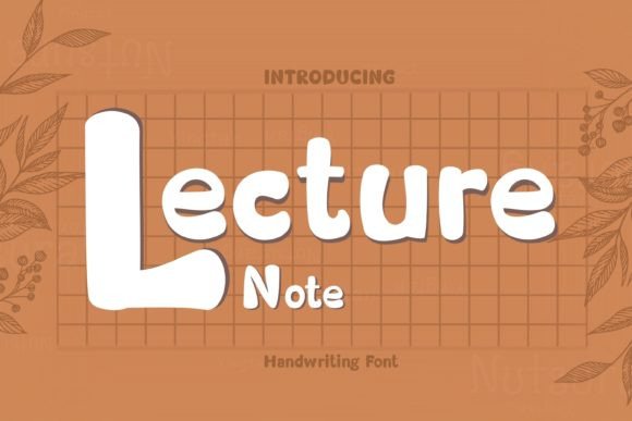 Lecture Note Font for Clear Campaign Visuals