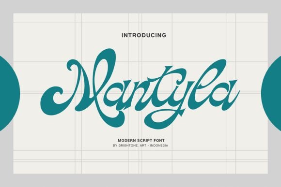 Mantyla: A Playful Script Handwritten Font for Editorial Design