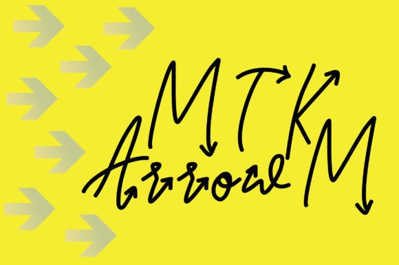 Mtk Arrowm: A Quirky Handwritten Typeface for Editors