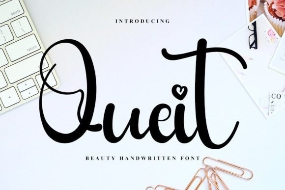 Quiet Handwritten Font Review for Elegant Branding