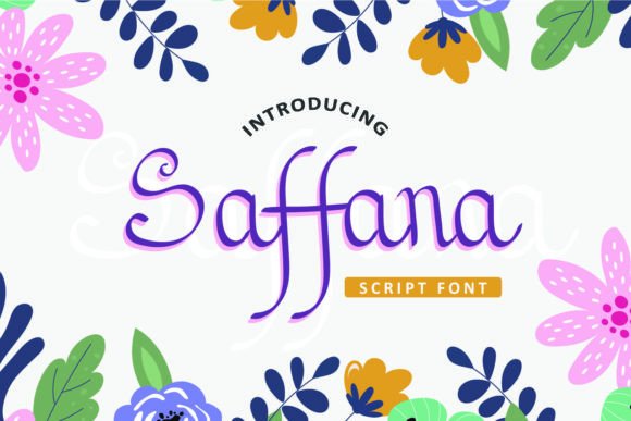 Saffana: The Perfect Girly Handwritten Font for Crafters