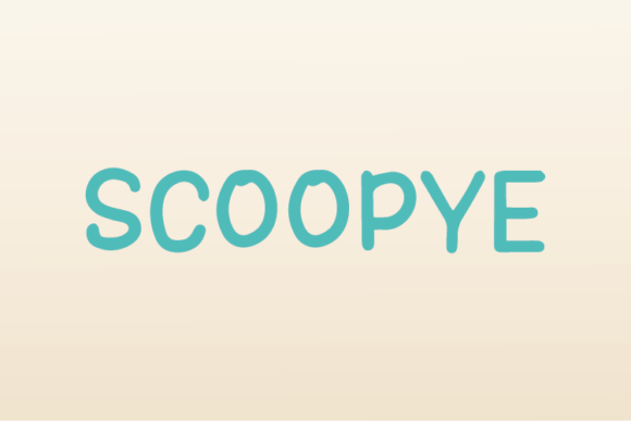 Scoopye: A Handwritten Font for Authentic Branding