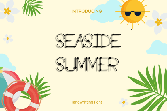 Seaside Summer: A Whimsical Handwritten Font for Editors