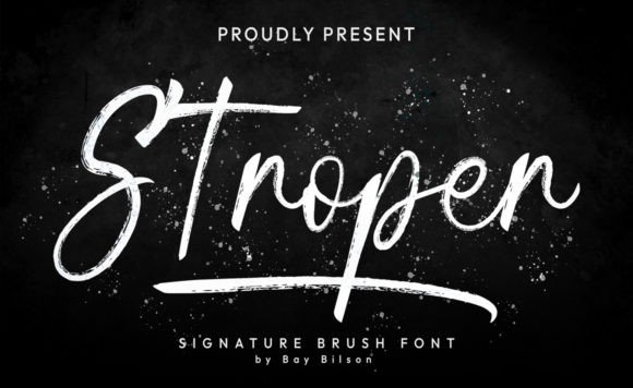 Stroper: A Brush Font for Modern Branding