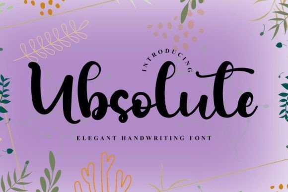 Ubsolute: A Timeless Handwritten Typeface for Branding