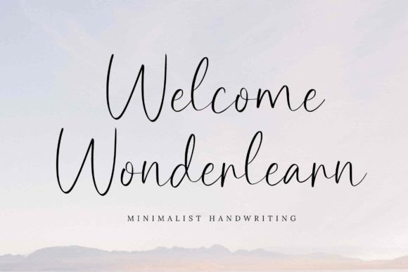 Welcome Wonderlearn: A Relaxed Script Typeface