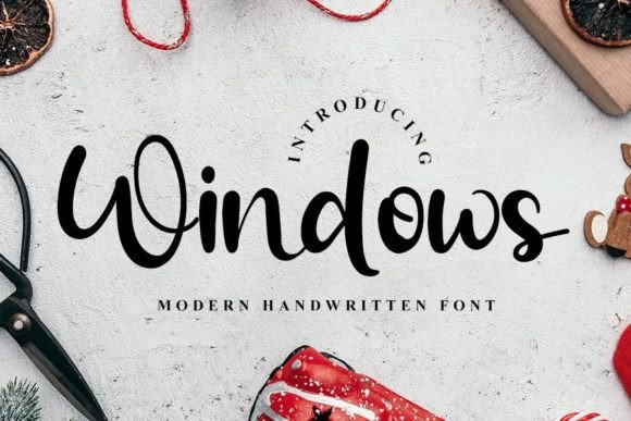 Windows Font: Elegant Handwritten Typography for Branding