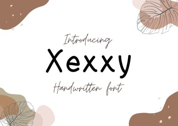 Xexxy: A Relaxed Handwritten Font for Editorial Design